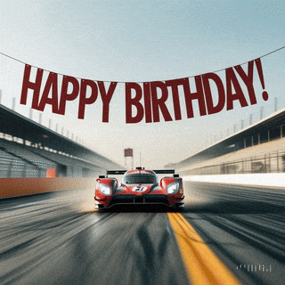 Racing Car Happy Birthday