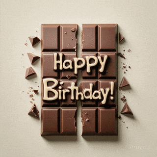Chocolate Bar happy birthday