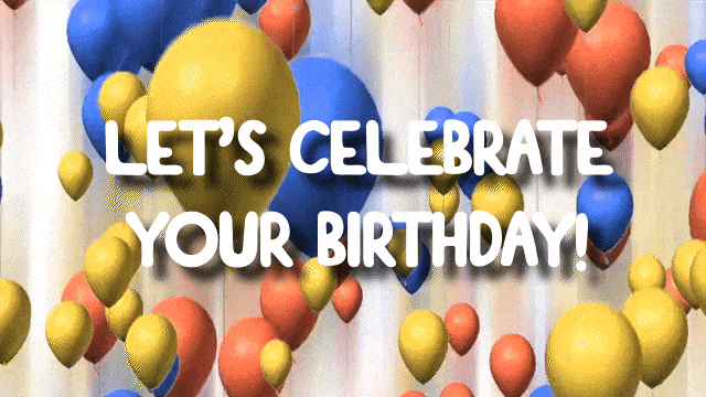 Happy Birthday Balloons Animated Gif