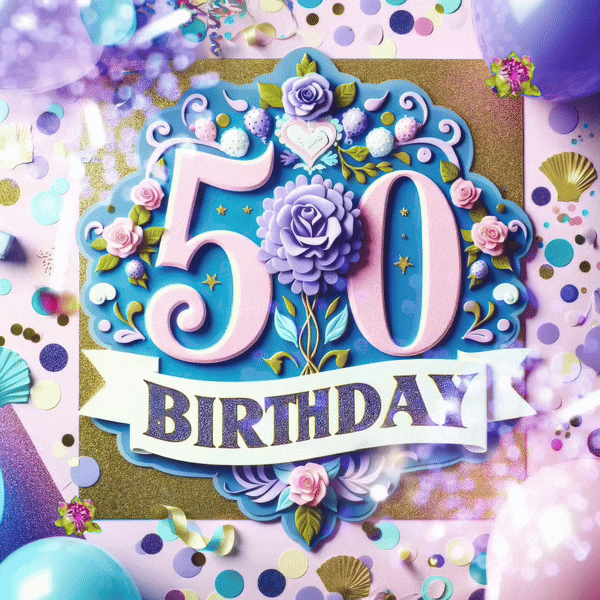 50th birthday Animated GIF