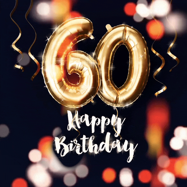 60th birthday Animated GIF