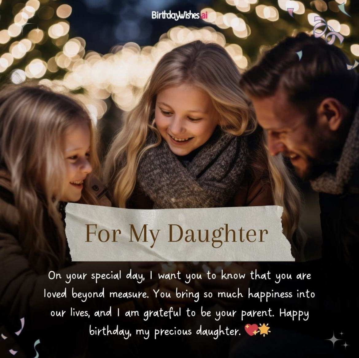 Happy Birthday Wish - for daughter